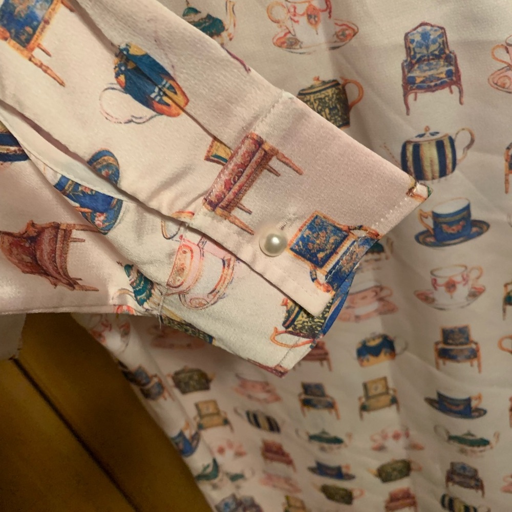 Talbots Multicolor Teacup Blouse - Picture 5 of 5